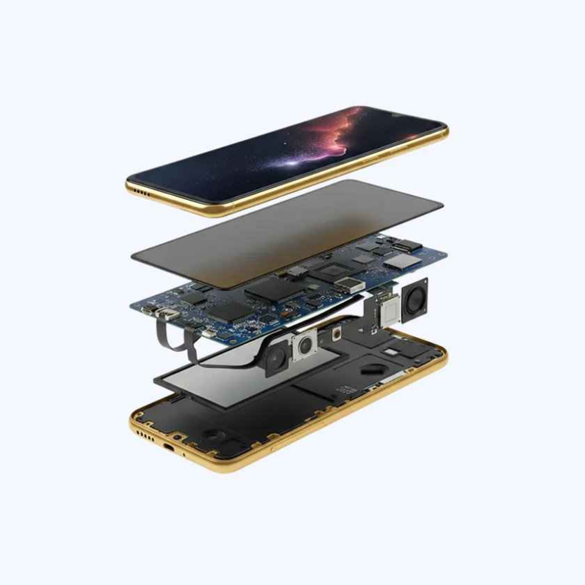 Смартфон Zyra Mobile MIX3 (золотистый, ОЗУ 8 ГБ, память 256 ГБ)