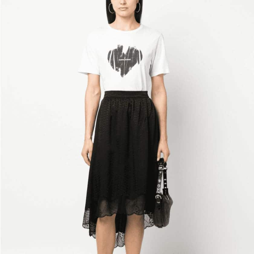 Юбка Nuvella в пайетки (черная, размер M)