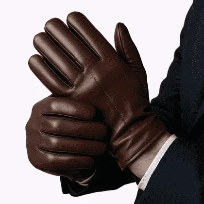 Мужские кожаные перчатки Erk & Co
