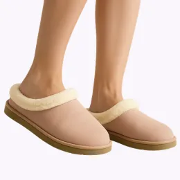 Женские тапочки меховые бежевые